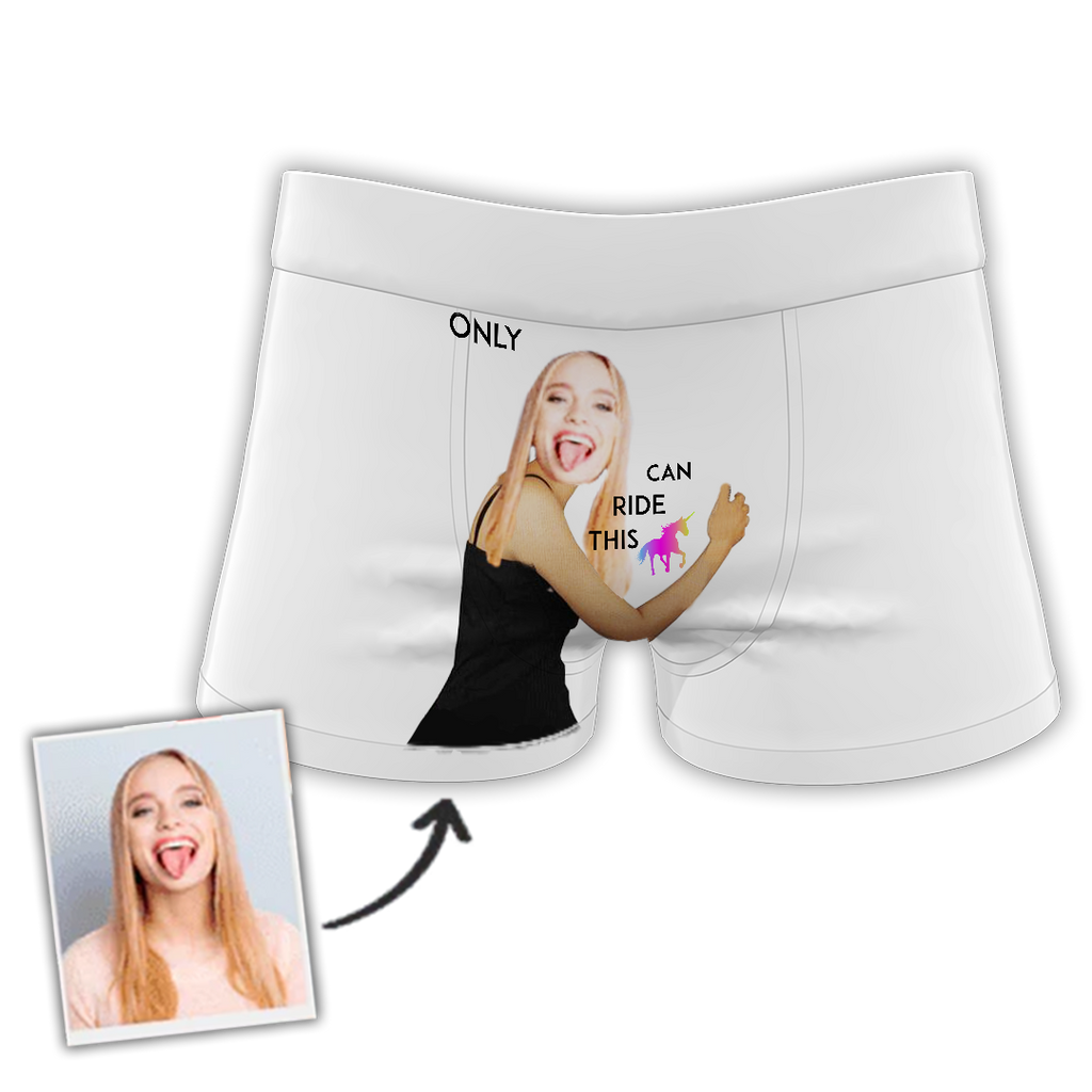 Vtipné personalizované boxerové šortky s vlastnou fotografiou tlače/tváre pre darček 11