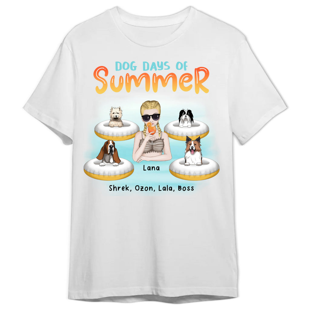 Personalizované tričko - Dni leta pre psov (až 4 psy)