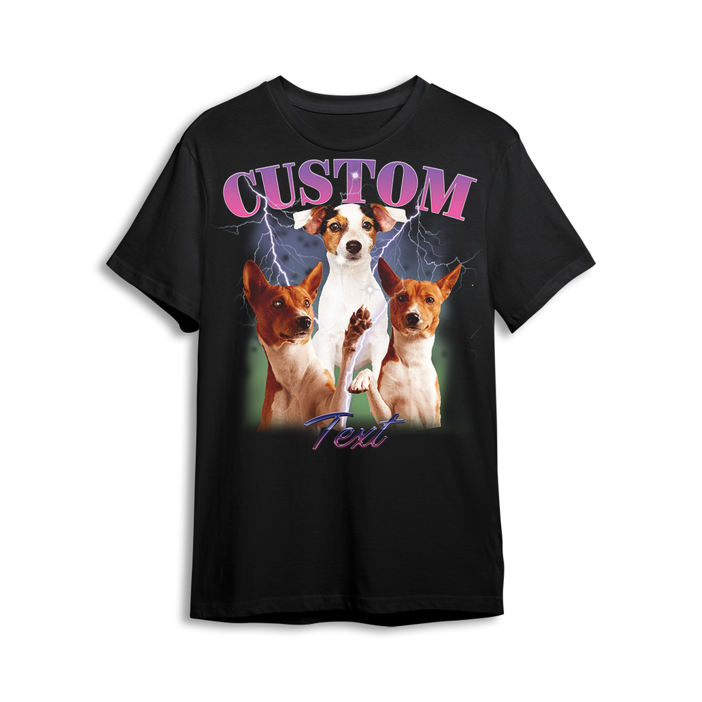 Personalizované tričko - Bootleg s fotografiami vášho psa
